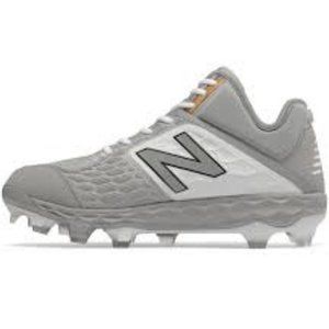 NWT NEW BALANCE 3000v4 GRAY/WHITE BASEBALL CLEATS/SHOES 16 2E (EXTRA WIDE)